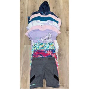 Girls XL 11pc Bundle Top Bottoms Barbie Minions Lilo Stitch Strawberry Shortcake